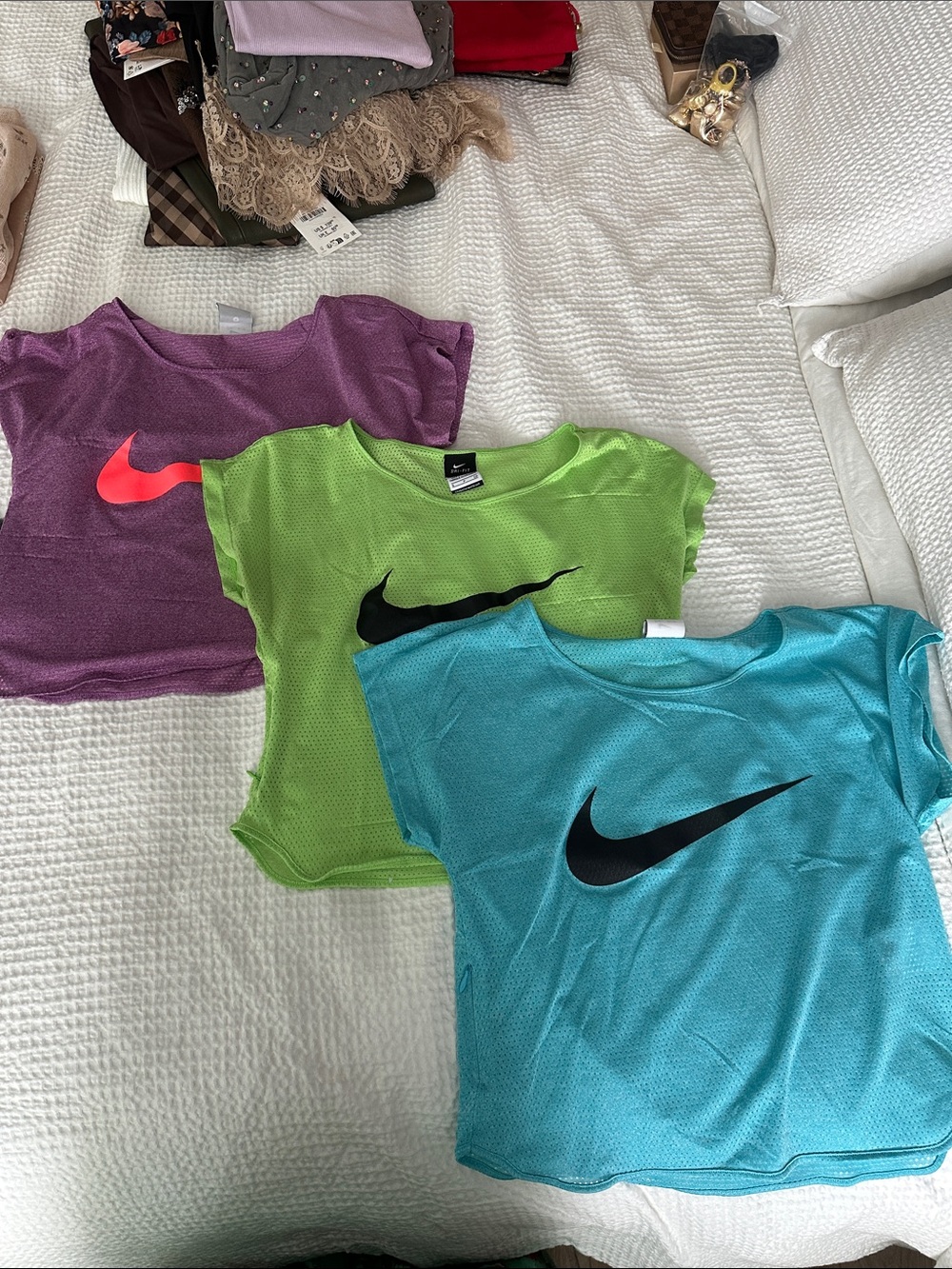 Bundle of 3 women’s Nike short mesh shirts